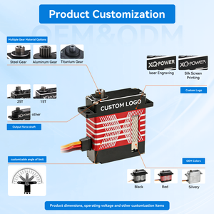 Xq पावर 26g डिजिटल सर्वो 10 किलोग्राम माइक्रो सर्वो उच्च परिशुद्धता धातु गियर हाई स्पीड स्टीयरिंग <span class=keywords><strong>rc</strong></span> सर्वो मोटर - Product Image 3
