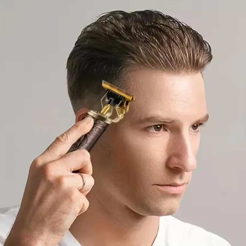 Máquina de cortar cabelo elétrica com carregamento USB profissional de alta qualidade e baixo preço para homens e mulheres da moda