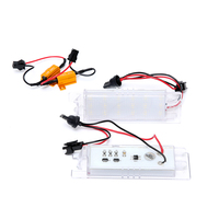 Lampes de plaque d'immatriculation LED pour voiture, éclairage de plaque d'immatriculation, lampes de plaque d'immatriculation pour Opel Zafira B Astra H Corsa D Insignia