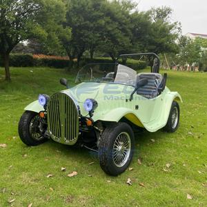 Voiture de golf vintage EGO 2 places, modèle T, design rétro, mini-voiture classique avec alimentation électrique, 65 km/h, construction en acier - Product Image 2