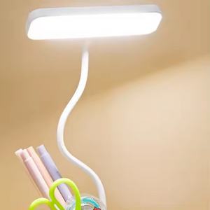 Lámpara de Escritorio con Cajón de Almacenamiento, Luz Nocturna LED Recargable con Protección Ocular, Lámpara de Lectura para Estudiantes - Product Image 2