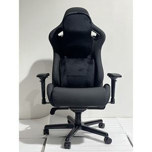 Chaise de jeu <span class=keywords><strong>Kaiser</strong></span> 3 Anda en cuir de fibre de carbone noir complet Chaise de jeu robuste de grande taille pour les personnes grasses Chaise d'ordinateur de bureau - Product Image 1