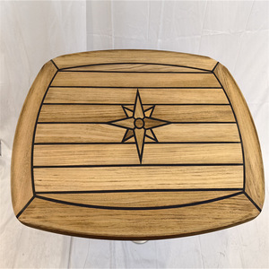 Popular Tablero de Mesa de Teca en Forma de Barril de 500x700 mm, Accesorios Marinos para Yates y Autocaravanas, Vendido en Comercio Electrónico Transfronterizo - Product Image 3