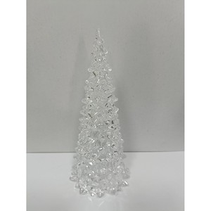 Acrylic Christmas <b>Tree</b> 3.25x7.5 Inches Multicolored Led <b>Lights</b> Remote Controlled Battery Operated Home Decor - Product Image 3
