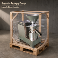 Industriële roestvrijstalen pindakaasmachine voor kleine bedrijven, hoge capaciteit, commerciële apparatuur voor het roosteren van pinda's