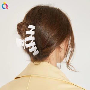 En stock plusieurs couleurs en plastique PC grande <span class=keywords><strong>pince</strong></span> à cheveux pas cher <span class=keywords><strong>crabe</strong></span> <span class=keywords><strong>prix</strong></span> accessoires en gros pour jeunes femmes cheveux gril - Product Image 2