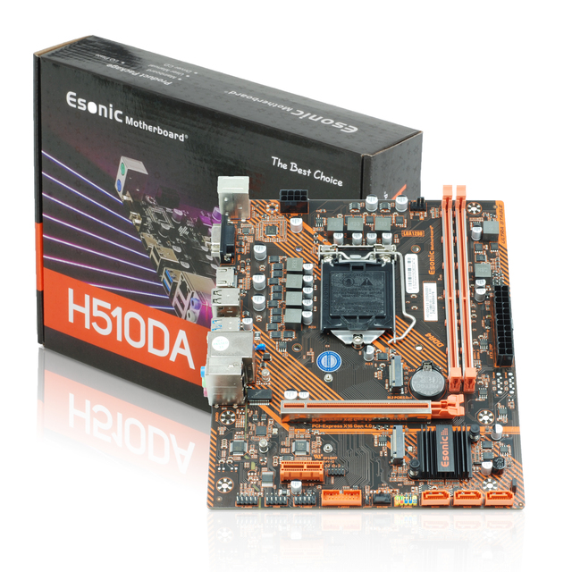 Esonic 510M Gaming Motherboard Computer H510 Chips H510M S2 Pc Motherboard Supports Core I3 I5 I7 I9 Processor