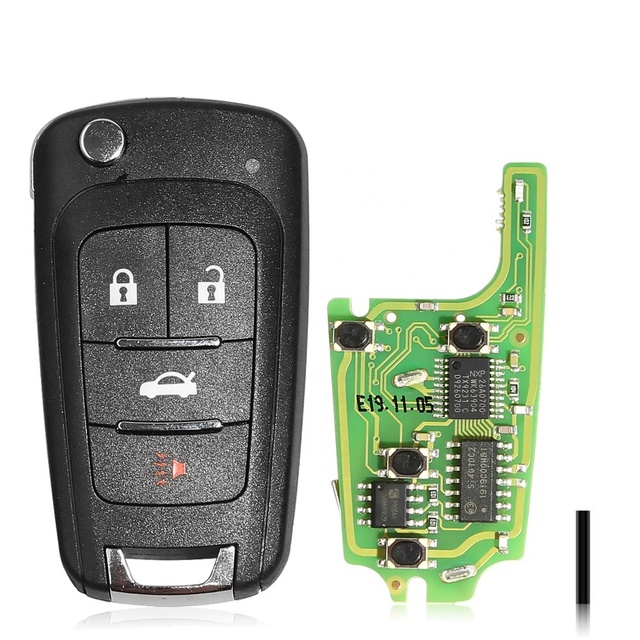 Xhorse XNBU01EN VVDI GM Flip Type 4 Buttons Universal Wireless Remote Key English Version
