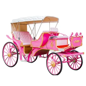Buggy de princesse royale/chariot de cheval cendrillon à prix d'usine/fabricant de chariot de cheval de Victoria élégant