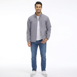 Manufacture Pattern Logo Hiking Casual Solid Color Windbreaker <b>Men</b> Full Sleeves <b>Men</b> Softshell <b>Jacket</b> - Product Image 1