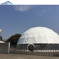 Tentes à grand dôme géodésique de luxe Igloo Glamping Resort Grande tente massive