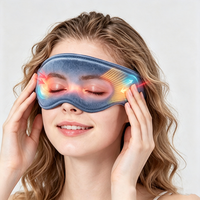 Masseur oculaire chauffant rechargeable avec pression d'air, masque intelligent pour les yeux, pour les yeux gonflés et les cernes, arrêt automatique après 15 minutes, aide au sommeil