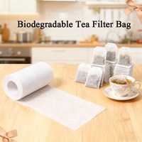 100% entièrement biodégradable PLA fibre de maïs Spunbond tissu non tissé haute qualité 30gsm fibre de maïs matériel en gros sachet de thé rouleaux