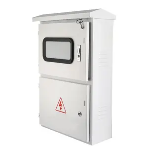 Boîte de contrôle de distribution en métal en acier inoxydable pour l'extérieur Boîte de compteur électrique triphasée Équipement de distribution d'énergie