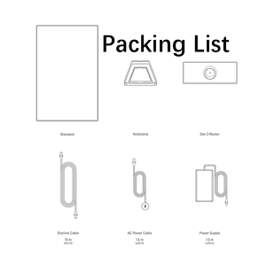 Kit Standard Starlink de SpaceX Gen 3 Original Système Wi-Fi MINI Kit Internet V4 Antenne Parabolique Connectivité Satellite Numérique Aluminium - Product Image 4