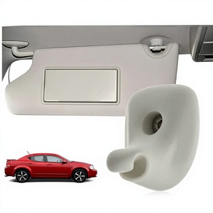Clip de pare-soleil pour Dodge Avenger, en plastique, beige, noir, gris, montage avec ruban adhésif 3M, pour 1GW25DX9AA - Product Image 4