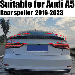 สปอยเลอร์หลังคาร์บอนไฟเบอร์ สำหรับ AUDI A5 S5 RS5 B9 Coupe 4 ประตู ปี 2016-2023 วัสดุ FRP คาร์บอนฟอร์จ - Product Image 1