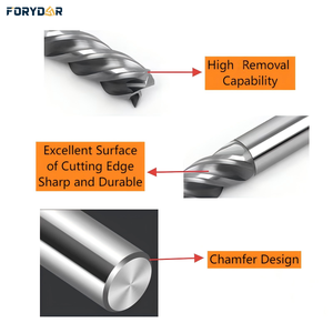 Karbür CNC Freze Ucu Titanyum Alaşımlı 3 8 12 16mm Tungsten Çelik Freze Ucu 4 Kenarlı <span class=keywords><strong>Router</strong></span> Ucu CNC Freze Takımları - Product Image 3