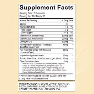 Gomitas de CoQ10 Personalizadas OEM Meelefu con Bergamota, Hibisco, Vitamina K2D3, Magnesio Glicinato y Pimienta de Cayena para la Salud del Corazón - Product Image 5