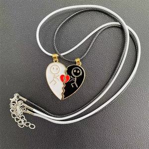 En Stock Offre Spéciale mignon <span class=keywords><strong>meilleur</strong></span> ami colliers mode coloré magnétique amour coeur collier - Product Image 5