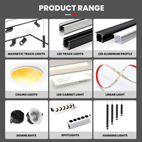 Spot LED encastré sans cadre en aluminium, à intensité variable, idéal pour salle à manger, salle de conférence, hall d'entrée - Meilleures ventes