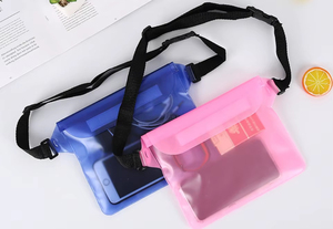 Sac de téléphone portable étanche pour la plage en plein air personnalisé sacs de course à dos en PVC scellés à trois couches sac banane transparent pour la ceinture sac de sport - Product Image 5