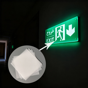 Tùy chỉnh mờ Opal Milky PMMA ánh sáng khuếch tán tấm nhựa <span class=keywords><strong>Acrylic</strong></span> trắng LED khuếch tán tấm cho LED chiếu sáng - Product Image 1