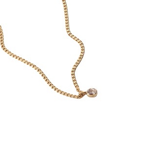 Nuevo 18K chapado <span class=keywords><strong>en</strong></span> oro libre de deslustre de acero inoxidable Vintage Star 5a Zircon colgante pulido cubano cadena collar mujeres - Product Image 6