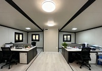 Casa Contenedor Expandible de Lujo de 20 pies, Transpirable, de Doble Ala, para Vivienda y Oficina, Casa Prefabricada Pequeña con Diseño Moderno