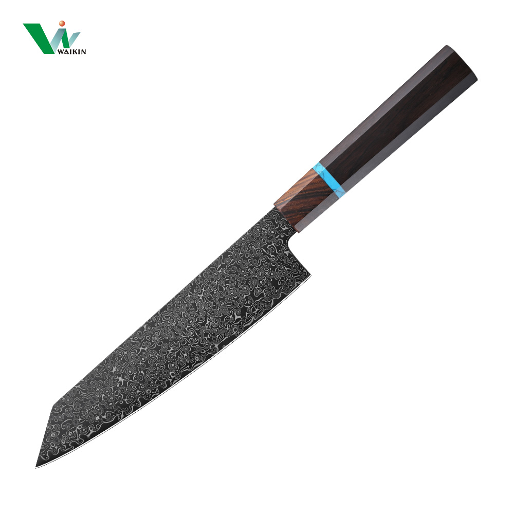 Black handle 8" Kiritsuke knife