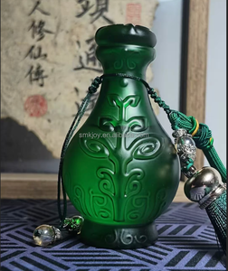 Réplique de flacon de contrôle du destin, le voyage mortel vers l'immortalité, bouteille verte mystérieuse de <span class=keywords><strong>Han</strong></span> Li, ornement de collection de bureau - Product Image 5