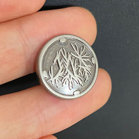 Bouton décoratif robuste en alliage de zinc lavable avec logo personnalisé Kangsheng pour vêtements