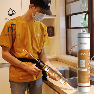 100% Mastic en silicone acétique transparent professionnel à usage général <span class=keywords><strong>pour</strong></span> salle de bain et cuisine - Product Image 1
