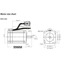 57HSE2.2N 2.2N.m NEMA 23 moteur pas à pas hybride moteur pas à pas en boucle fermée HBS57 contrôleur de moteur pas à pas