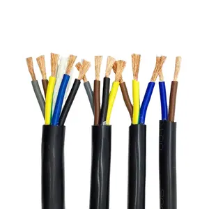 PVC Wire Cable Electric Wire 2 3 4 5 6 Core Flexible RVV Cable