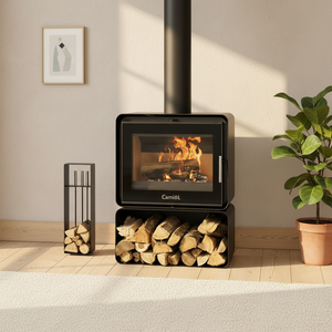 <span class=keywords><strong>Poêle</strong></span> <span class=keywords><strong>à</strong></span> <span class=keywords><strong>bois</strong></span> multifonctionnel chauffant et décoratif <span class=keywords><strong>à</strong></span> flamme réelle - Product Image 6