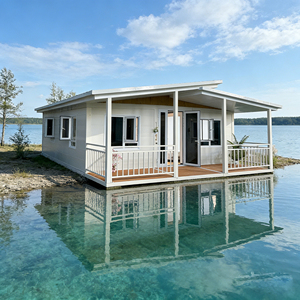 บ้านคอนเทนเนอร์ 2-3 ห้องนอน บ้านพักอาศัยเคลื่อนที่หรูหรา วิลล่า โรงแรม ขนาด 40 ฟุต 20 ฟุต สำเร็จรูป แบบโมดูลาร์ ขยายได้ เป็นมิตรกับสิ่งแวดล้อม อาคารสำนักงาน - Product Image 3