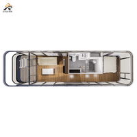 Chine Luxe Double Couches Espace Capsule Maison Portable Balcon Petite Maison Éco-ami Extérieur Mobile Homes pour Airbnb