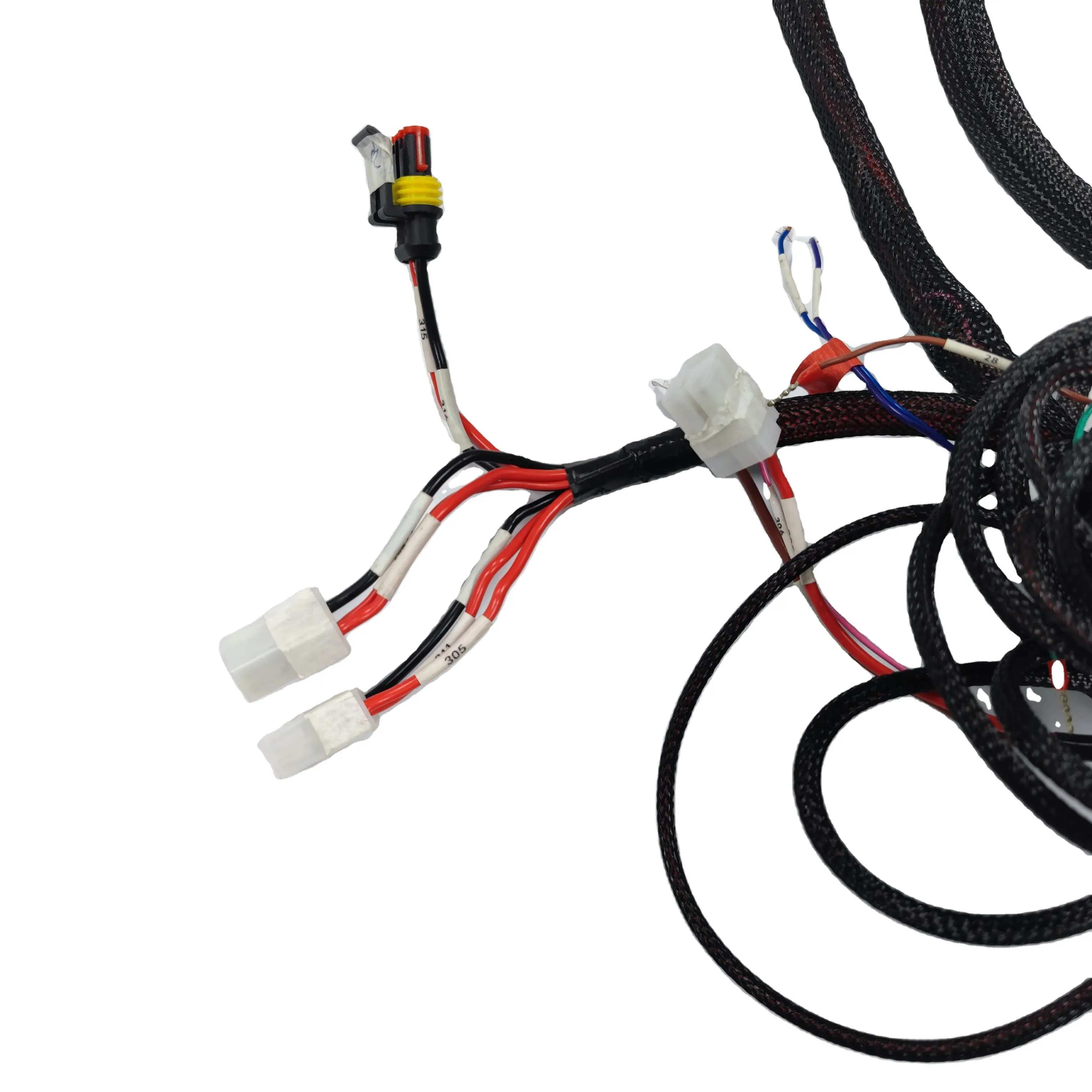 Harnais de câblage électrique spécialisé de haute qualité, personnalisé, durable, étanche et flexible pour motos