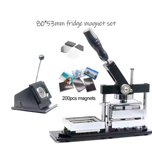 Bộ 90*65Mm Chất Lượng Cao Cao Hiệu Quả Sản Xuất Tủ Lạnh Kim Loại Nút Ảnh Vòng Hình Chữ Nhật Tủ Lạnh Nam Châm Máy Làm - Product Image 2