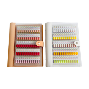 Présentoir de vernis gel magnétique portable pour 240, 180 ou 120 couleurs, avec cartes de couleurs en acrylique, outil de nuancier pour salon de manucure - Product Image 1