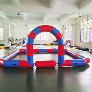 Pista de carreras de Go Karts inflable al aire libre para niños y arena de parachoques de coche para diversión de carreras de coches de choque - Product Image 3