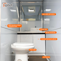 Toilettes portables de haute qualité en gros – Remorque sanitaire extérieure complète pour installations publiques