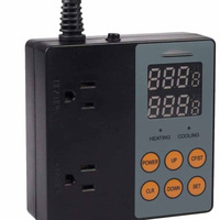 OEM / ODM BN-LINK Contrôleur de thermostat numérique professionnel adapté au chauffage ou au refroidissement, 2 sorties, installation facile