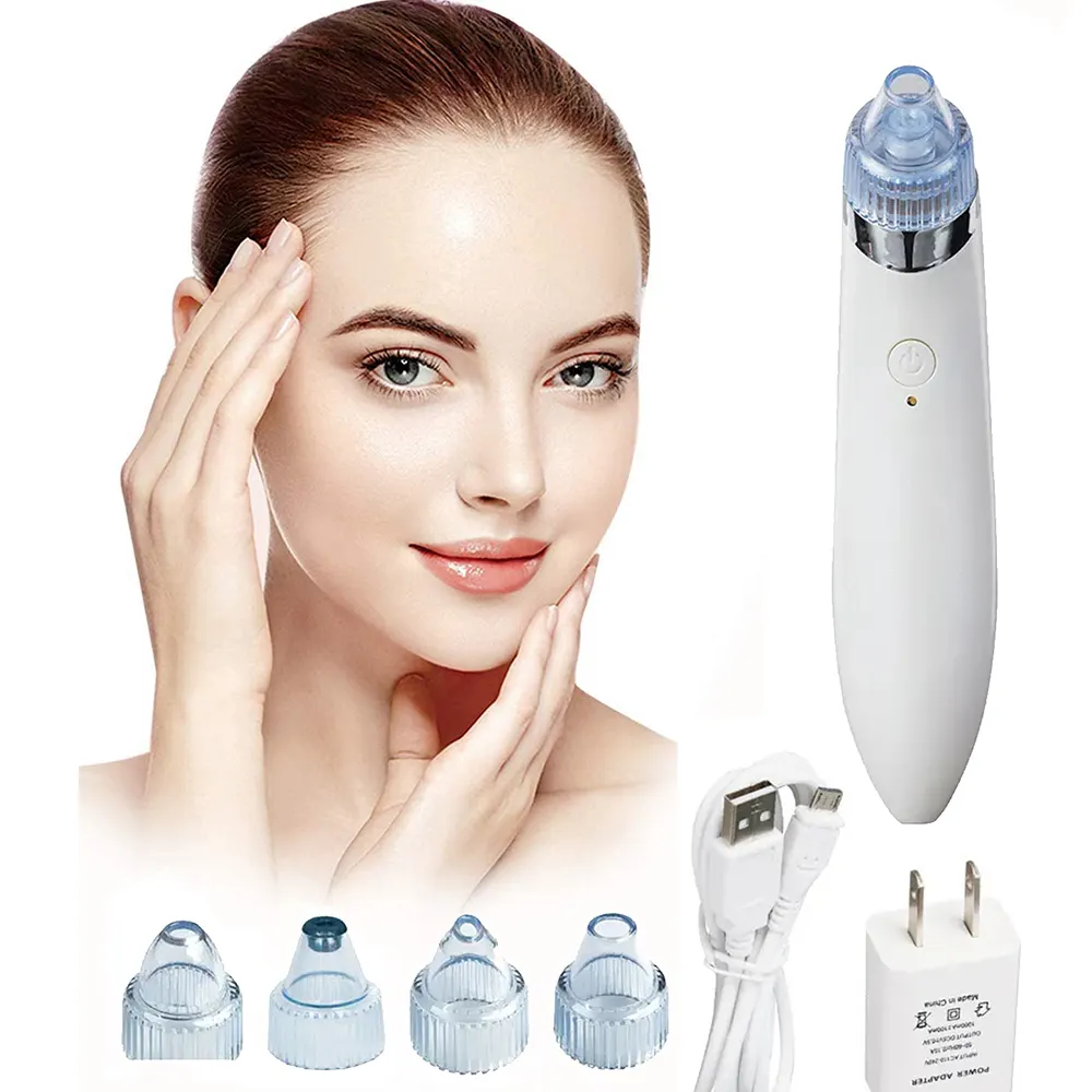 China Suppliers Beauty Comedone Acne Extractor Suction Vacuum Blackhead Remover Painless Face Facial Skin Pore Cleaner