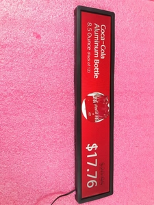 Tùy chỉnh 13 13.4 inch siêu thị Kệ dải màn hình LCD siêu rộng kéo dài thanh hiển thị kỹ thuật số biển hiển thị giá cả - Product Image 5