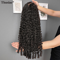 Perruque en cheveux vierges bruts bouclés birmans, alignement des cuticules, sans colle, avec dentelle frontale transparente, 100 % cheveux humains, vente en gros