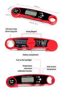 Schlussverkauf Küchenwerkzeuge wasserdicht Sofortlesbarer drahtloser Küchen-Lebensmittel-Grill-Fleisch-Digitalthermometer zum Kochen - Product Image 5
