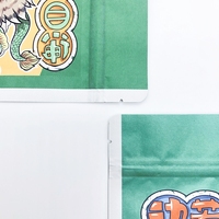 Sachets d'emballage compostables en PLA, biodégradables, avec fermeture éclair, en papier kraft, pour thé en vrac et herbes aromatiques