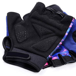 Guantes de Ciclismo de Medio Dedo de Cuero Sublimado de Alta Calidad para Adultos - Ligeros con Correa de Muñeca Ajustable para Motocicleta y Montaña - Product Image 5